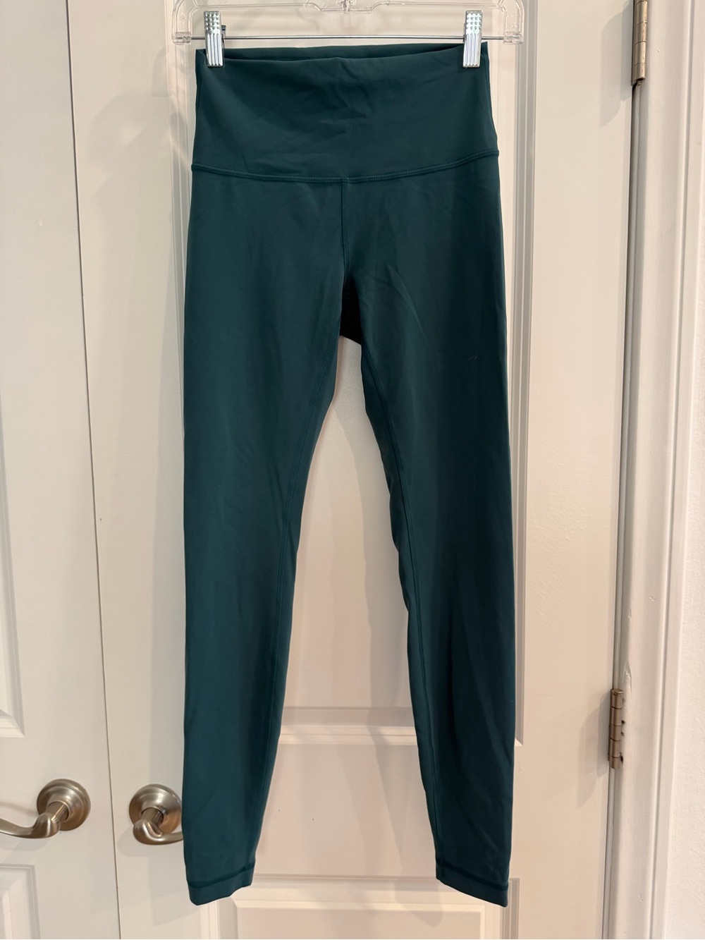 Lululemon Wunder Train High-Rise Leggings in Teal square size tag 6